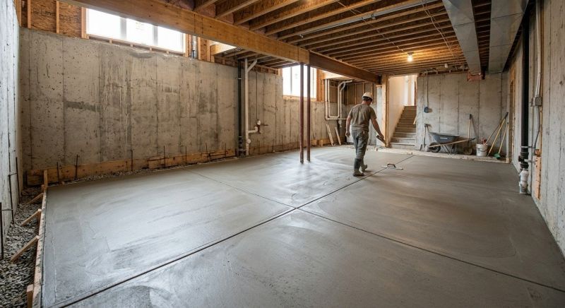 Basement Concrete Installation in Greenville, SC