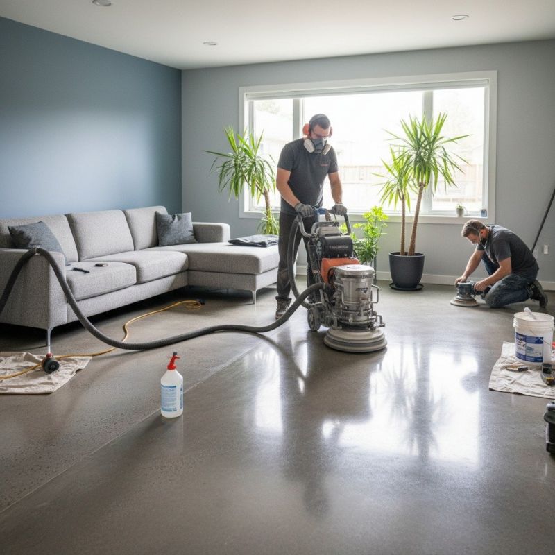 Concrete Basement Polishing in Louisville, KY