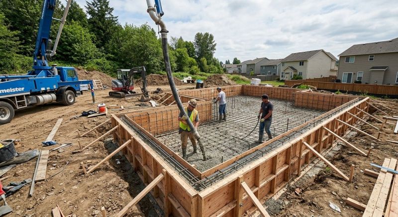 Concrete Foundation Installation in Greenville, SC