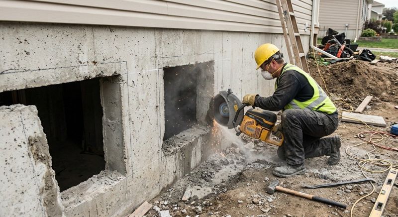 Egress Window Cutting in Corpus Christi, TX
